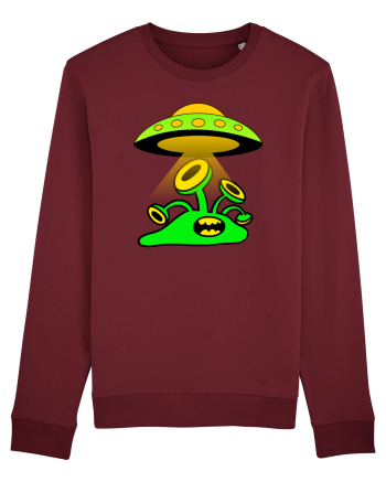 Funny Alien Burgundy