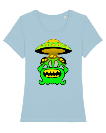 Funny Alien Sky Blue