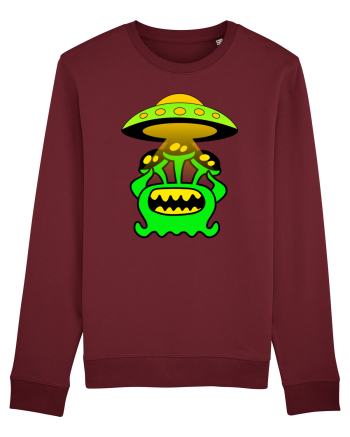 Funny Alien Burgundy