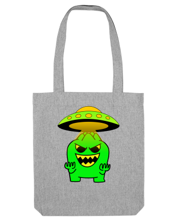 Funny Alien Heather Grey