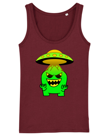 Funny Alien Burgundy