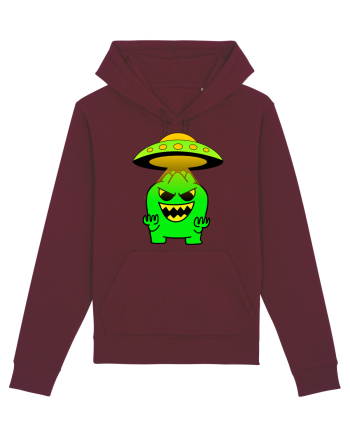Funny Alien Burgundy