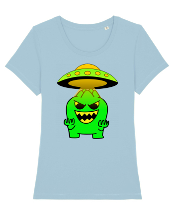 Funny Alien Sky Blue