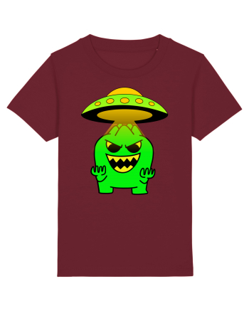 Funny Alien Burgundy