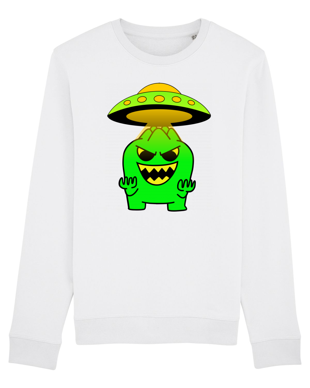 Bluză mânecă lungă Unisex Rise White