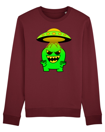 Funny Alien Burgundy