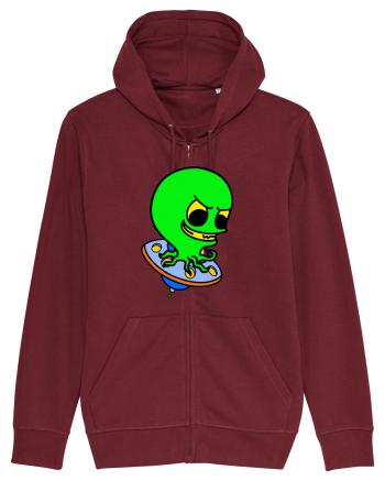 Funny Alien Burgundy