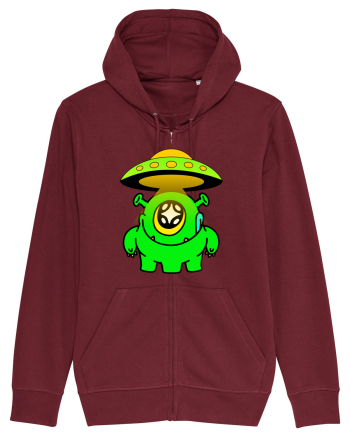 Funny Alien Burgundy