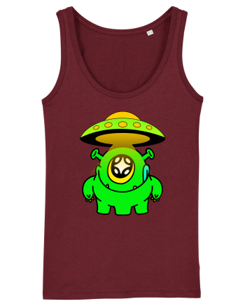 Funny Alien Burgundy