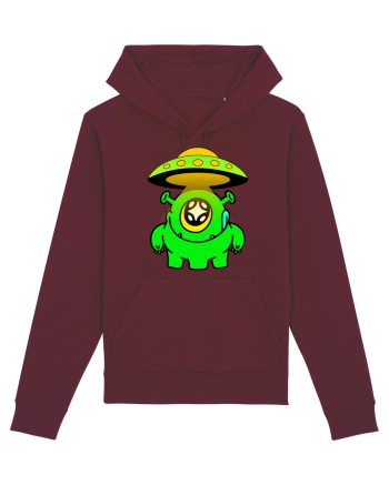 Funny Alien Burgundy
