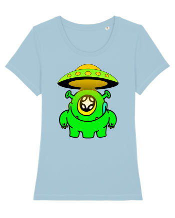 Funny Alien Sky Blue