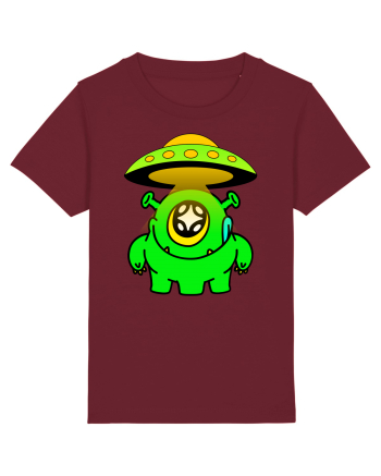 Funny Alien Burgundy