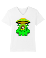 Funny Alien Tricou mânecă scurtă guler V Bărbat Presenter