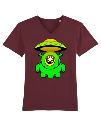 Funny Alien Burgundy