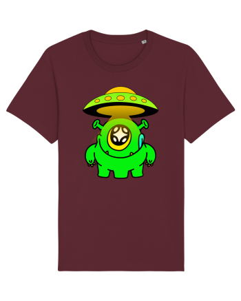 Funny Alien Burgundy