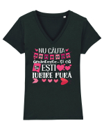 Iubire pura Tricou mânecă scurtă guler V Damă Evoker