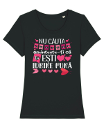 Iubire pura Tricou mânecă scurtă guler larg fitted Damă Expresser