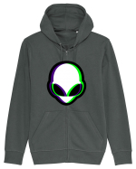 Trippy Alien Hanorac cu fermoar Unisex Connector