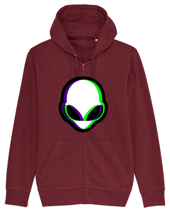 Trippy Alien Burgundy