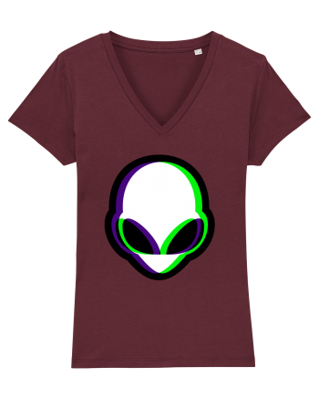Trippy Alien Burgundy