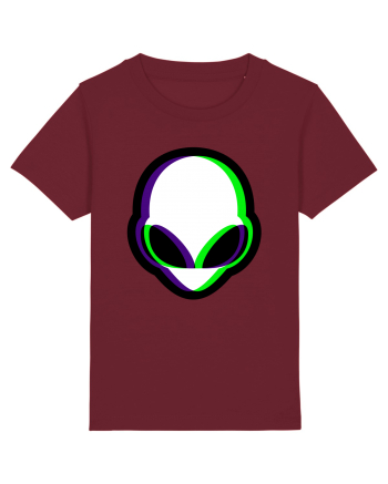 Trippy Alien Burgundy