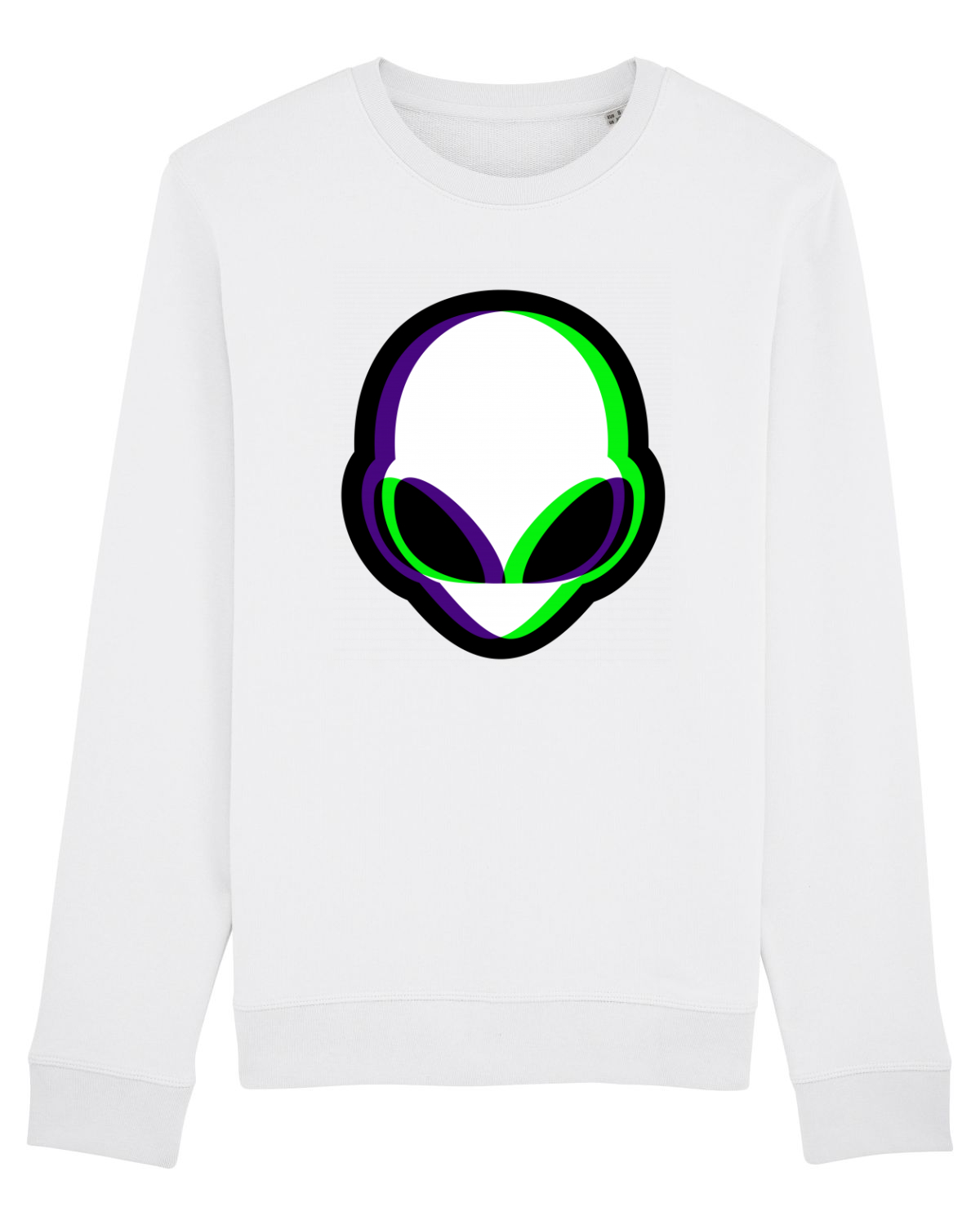 Bluză mânecă lungă Unisex Rise White