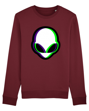 Trippy Alien Burgundy