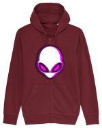 Trippy Alien Hanorac cu fermoar Unisex Connector