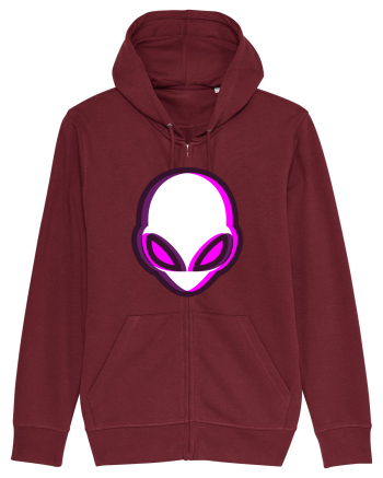 Trippy Alien Burgundy