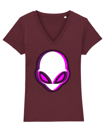Trippy Alien Burgundy