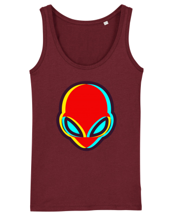 Trippy Alien Burgundy