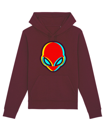 Trippy Alien Burgundy