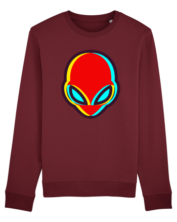 Trippy Alien Burgundy