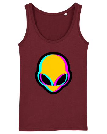 Trippy Alien Burgundy