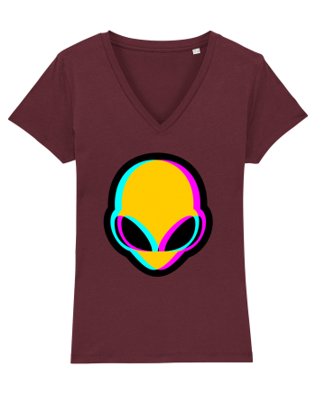 Trippy Alien Burgundy