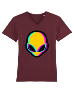 Trippy Alien Tricou mânecă scurtă guler V Bărbat Presenter