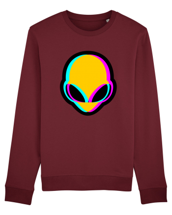 Trippy Alien Burgundy
