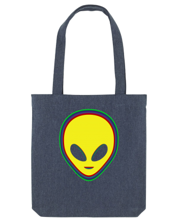 Trippy Alien Midnight Blue