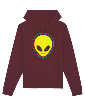 Trippy Alien Burgundy