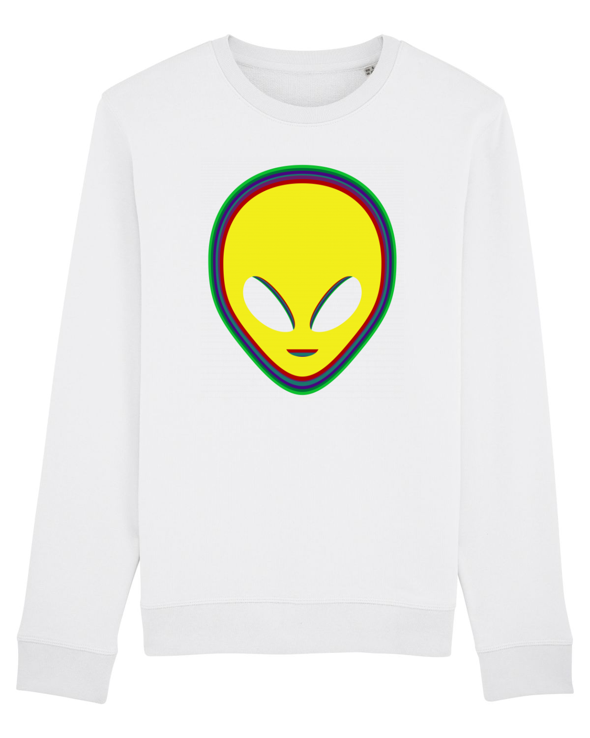Bluză mânecă lungă Unisex Rise White