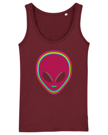 Trippy Alien Burgundy