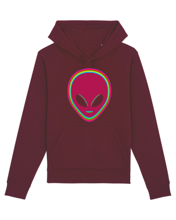 Trippy Alien Burgundy