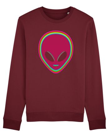 Trippy Alien Burgundy