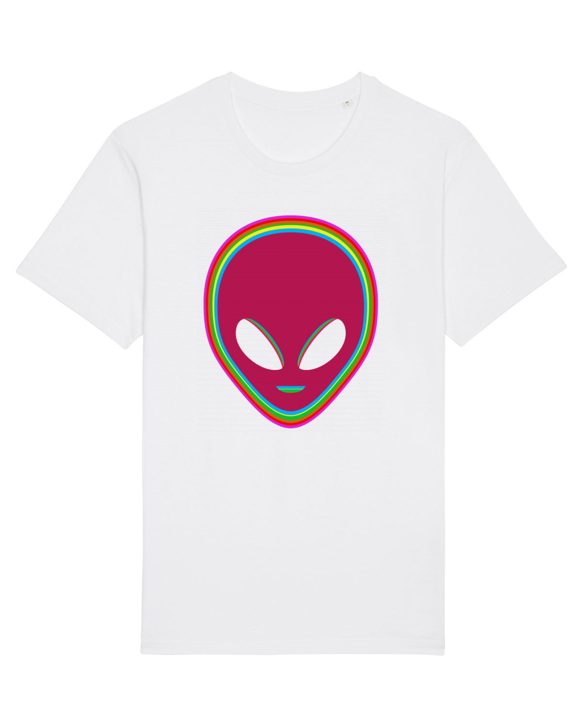 Tricou mânecă scurtă Unisex Rocker White