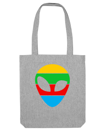 Retro Alien Heather Grey
