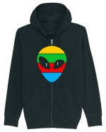 Retro Alien Hanorac cu fermoar Unisex Connector