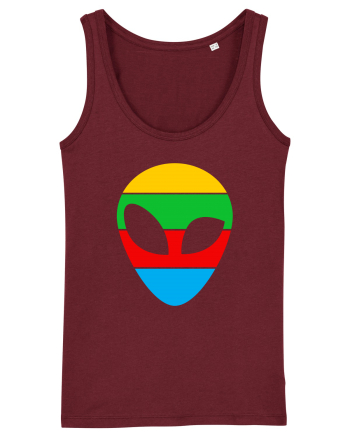 Retro Alien Burgundy