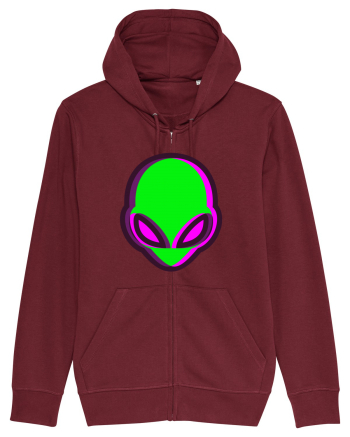 Trippy Alien Burgundy
