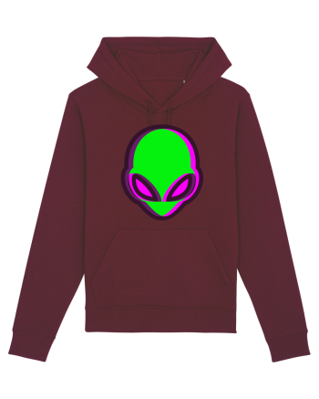 Trippy Alien Burgundy