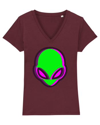 Trippy Alien Burgundy
